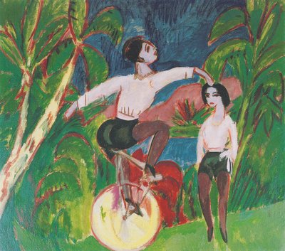 The Unicyclist by Ernst Ludwig Kirchner